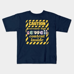 High Kawaii Content Kids T-Shirt